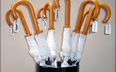 Tagged Umbrellas to Provide Market Research to Merchants