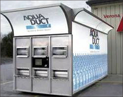 RFID-enabled Vending Machine Dispenses Bottled Water