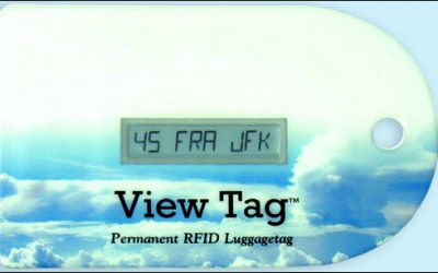 Reusable Electronic Baggage Tag Powered by RFID
