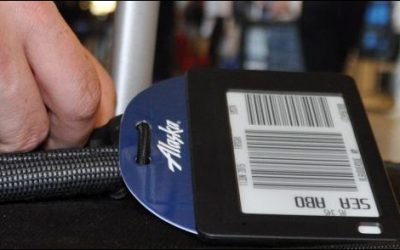 Alaska Airlines Passengers Take Electronic Luggage Tags for Test Flight