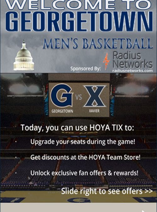 Beacons Give Georgetown Basketball Fans a Shot at Upgrading Seats
