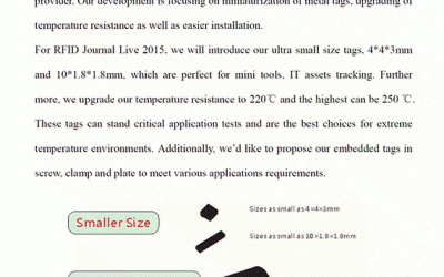 SenseStone Introduces Ultra Small Size Tags