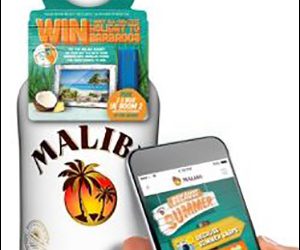 Malibu Rum Serves Up NFC-Connected Bottles