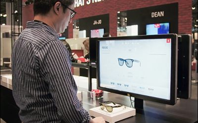 Expo Visitors Gain Vision of Ray-Ban Products With Smart Table