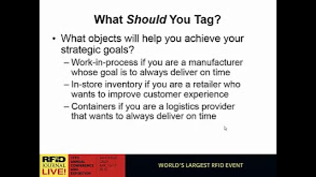 Strategic RFID Workshop: Taking a Strategic Approach to RFID