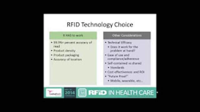 RFID in Health Care Panel