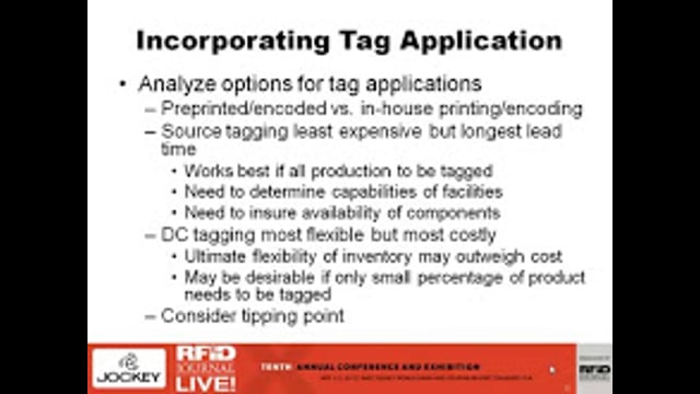 Tagging Individual Apparel Items: A Case Study