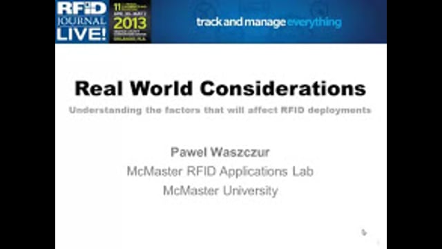 RFID Journal University: Real-World Considerations