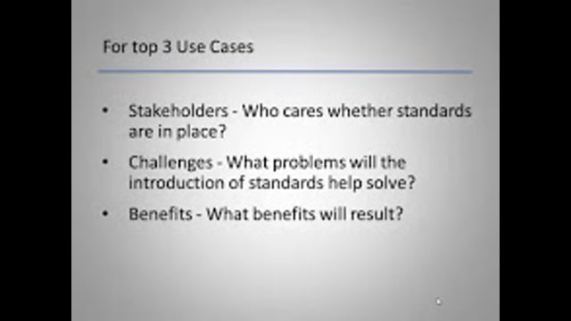 Workshop I – List Existing or Future Use Cases/Applications of RFID or other AIDC Technologies in the Oil & Gas Industry