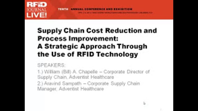 Supply Chain Cost Reduction and Process Improvement: A Strategic Approach Through the Use of RFID Technology