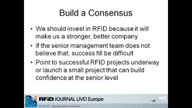 Strategic RFID Workshop: Next Steps