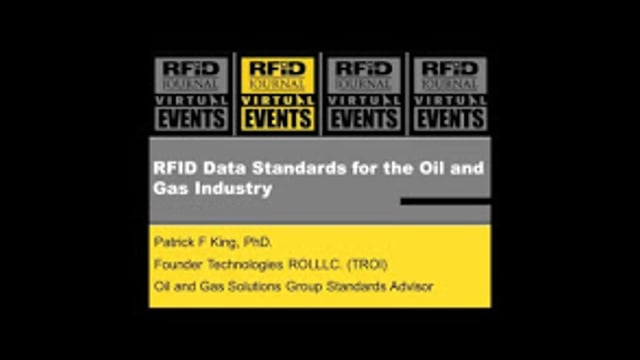 RFID Data Standards for the Oil and Gas Industry