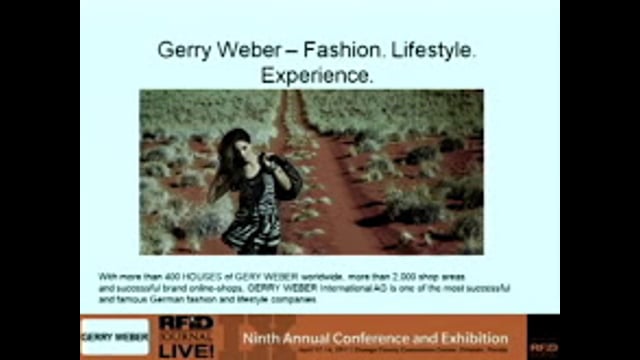 RFID Journal Award for Best Implementation: Gerry Weber International