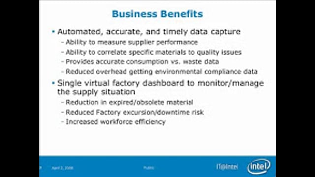 Intel Leverages the Power of RFID Through “Sense and Respond” (Part 3)