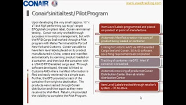 Using RFID to Become Compliant and Improve the Supply Chain