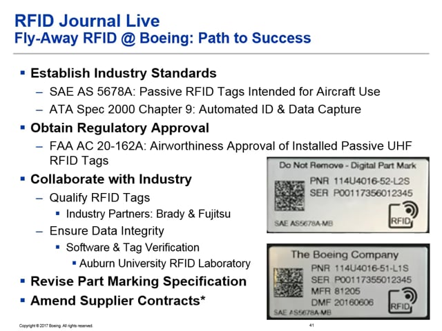 Boeing Deploys RFID In-House for Assembly Management