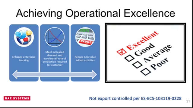 Keynote: BAE Systems Improves Manufacturing and Inventory Capability With RFID