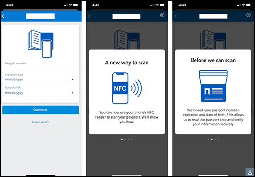 American Airlines Scans Passports via NFC Mobile App