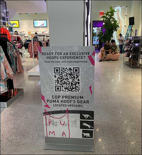 puma shoes barcode scanner