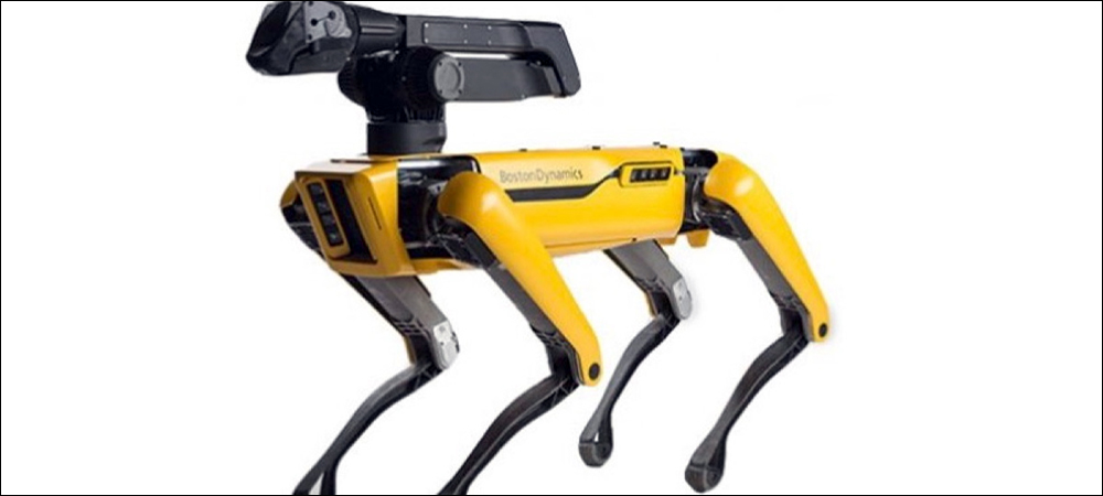 RFID Robot Dog Reads Inventory Counts