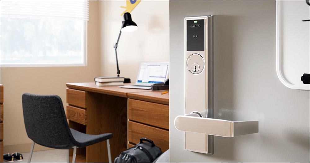 Building an access-control system using open technologies increases the possibilities for creating a modern seamless access experience for the residents, staff and faculty. (Image courtesy of Allegion)