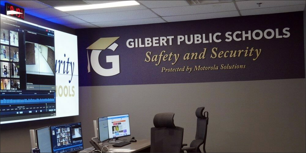 The Gilbert (Ariz.) Public School District aims to have all its schools' security systems completed and integrated by 2024. Each site will be able to review its own cameras, with all footage also fed to a central command center.