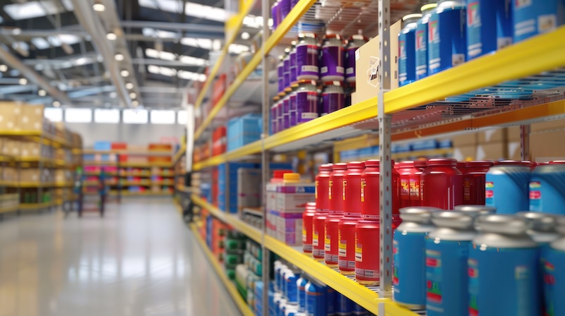 Design a system for easy product identification and organization. Concept Barcoding System, Product Labeling, Inventory Management, Shelving Solutions, RFID Tracking Stock photo --ar 16:9 --style raw --v 6 Job ID: 7f938924-295a-4c4f-90a7-0072aa8534bc