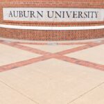 AUBURN ALABAMA, USA - June 18, 2020 - Auburn University Sign at Main Campus