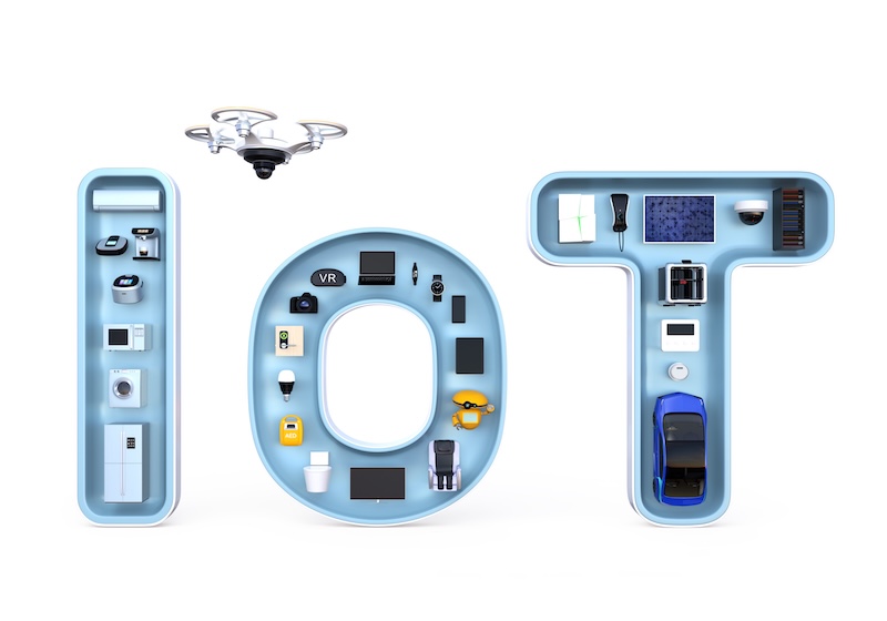 Suse Kore Deals Smart appliances in word IoT. Internet of Things concept for consumer products. 3D rendering image.